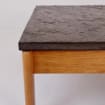 Danish solid oak and stone coffee table, 1960s - Image 2