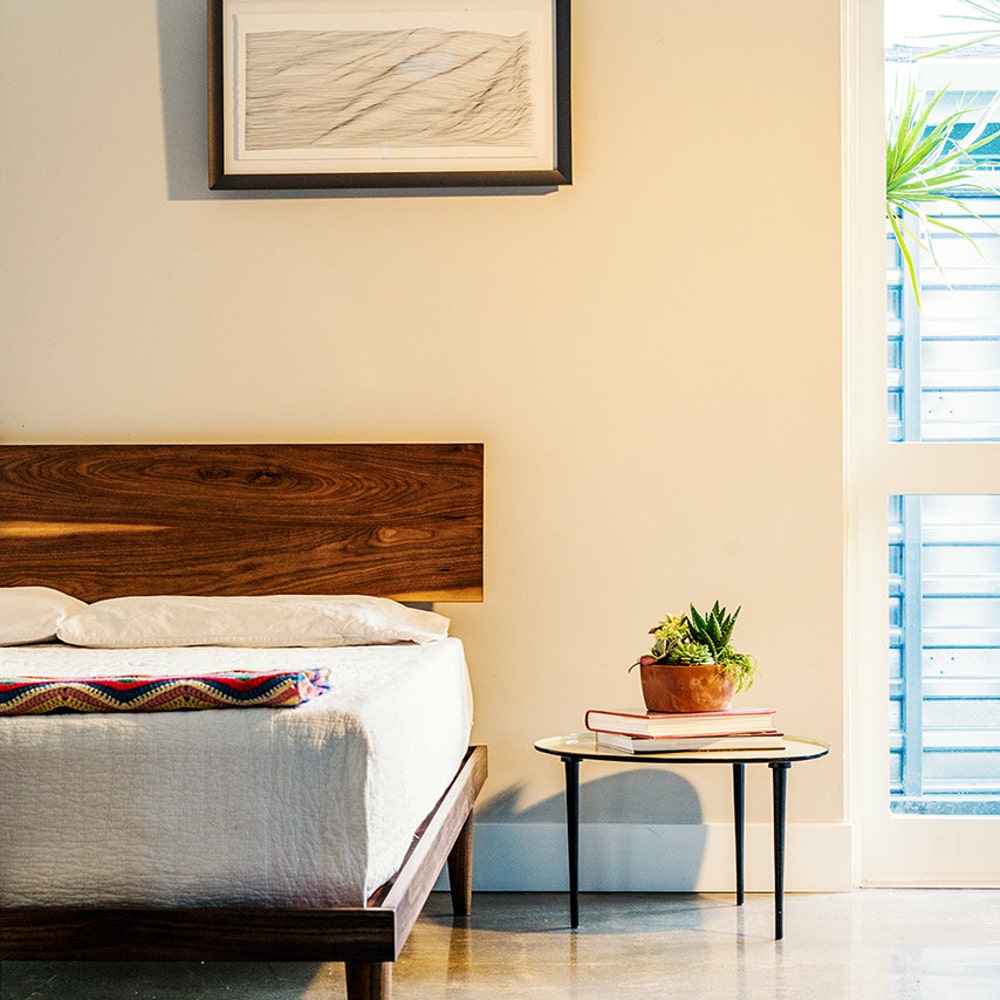 The Western Bed Mid Century Modern Style Platform Bed (Available with Storage) - Image 2