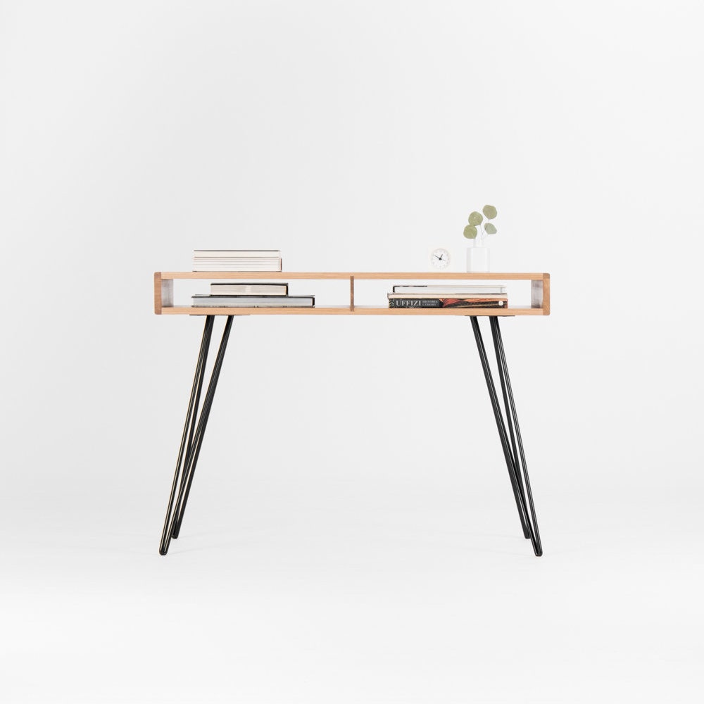 HEIM – Wood desk, computer desk, writing desk, industrial desk, simple desk, minimalist desk, custom desk, mid century modern, - Image 3