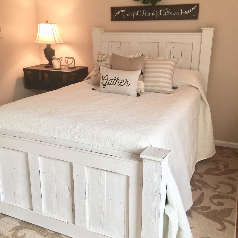 GRIFFIN wood bed frame and storage drawers king size queen size California king - Image 6