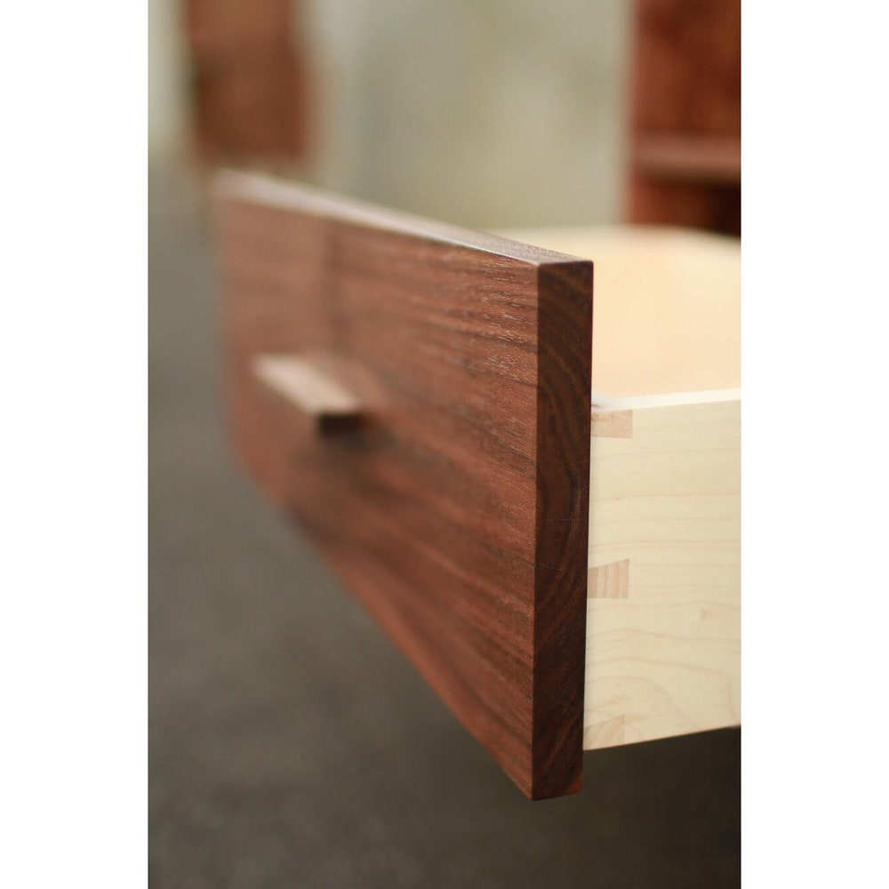 Fullstack Bookcase, Mid-Century Modern Vinyl Storage, Mid Century Bookshelf, Modern LP Shelf (Shown in Walnut) - Image 5