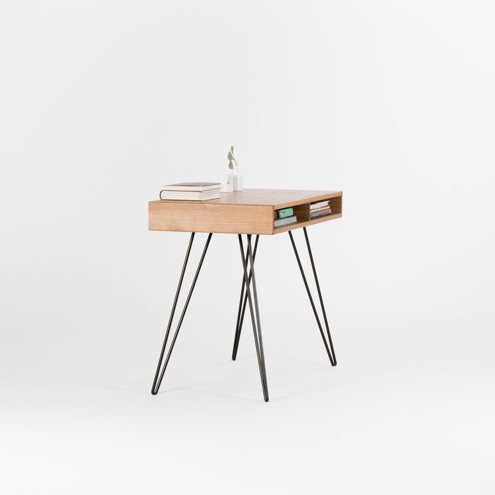 HEIM – Wood desk, computer desk, writing desk, industrial desk, simple desk, minimalist desk, custom desk, mid century modern, - Image 2