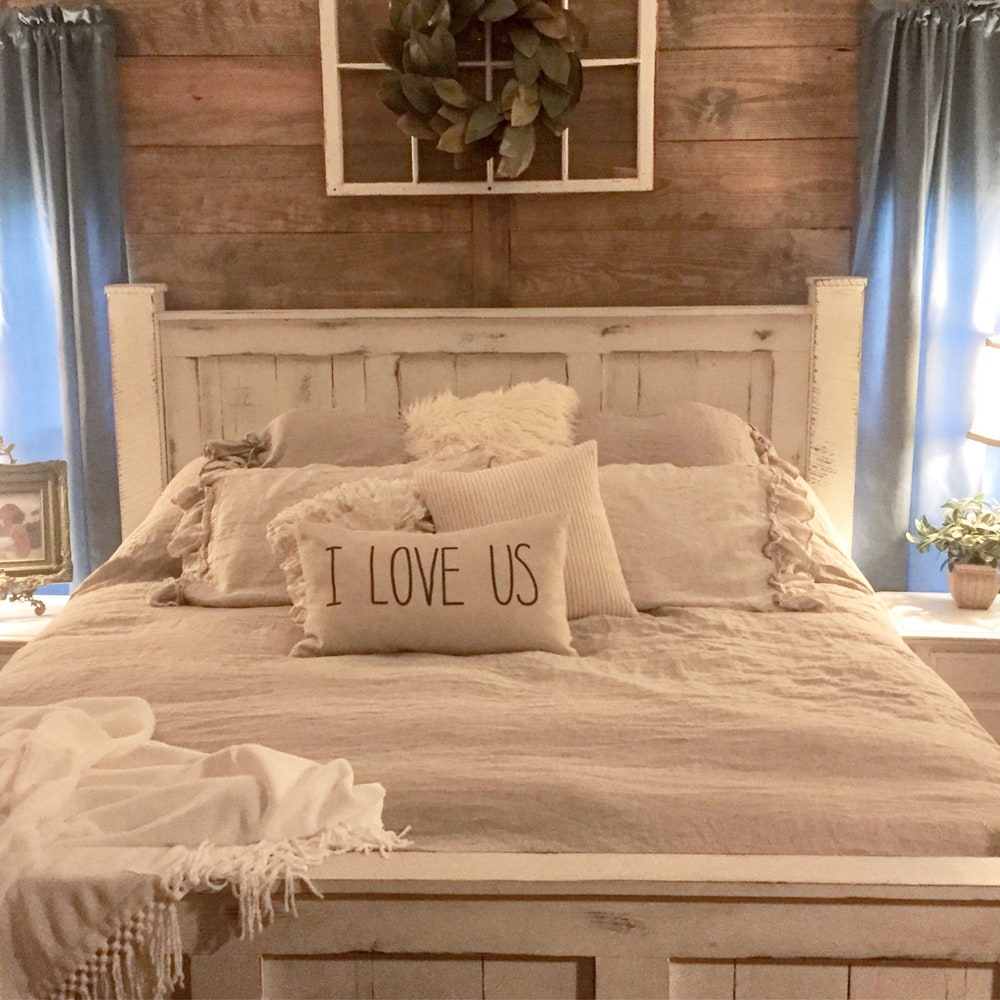 GRIFFIN wood bed frame and storage drawers king size queen size California king - Image 4