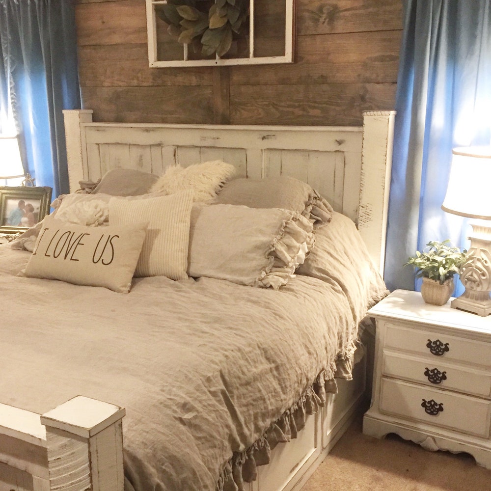 GRIFFIN wood bed frame and storage drawers king size queen size California king - Image 3