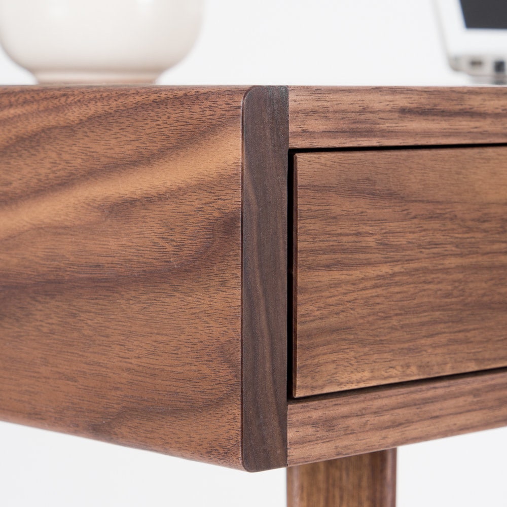 HEIM – Desk for office, mid-century computer desk with two drawers and a recess - Image 7