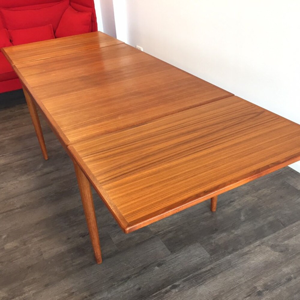 Rare 60s Niels O. Møller J.L. Møller Luxury Teak Dining Table Mid Century Modern Danish Design Table dining table 70s table - Image 7