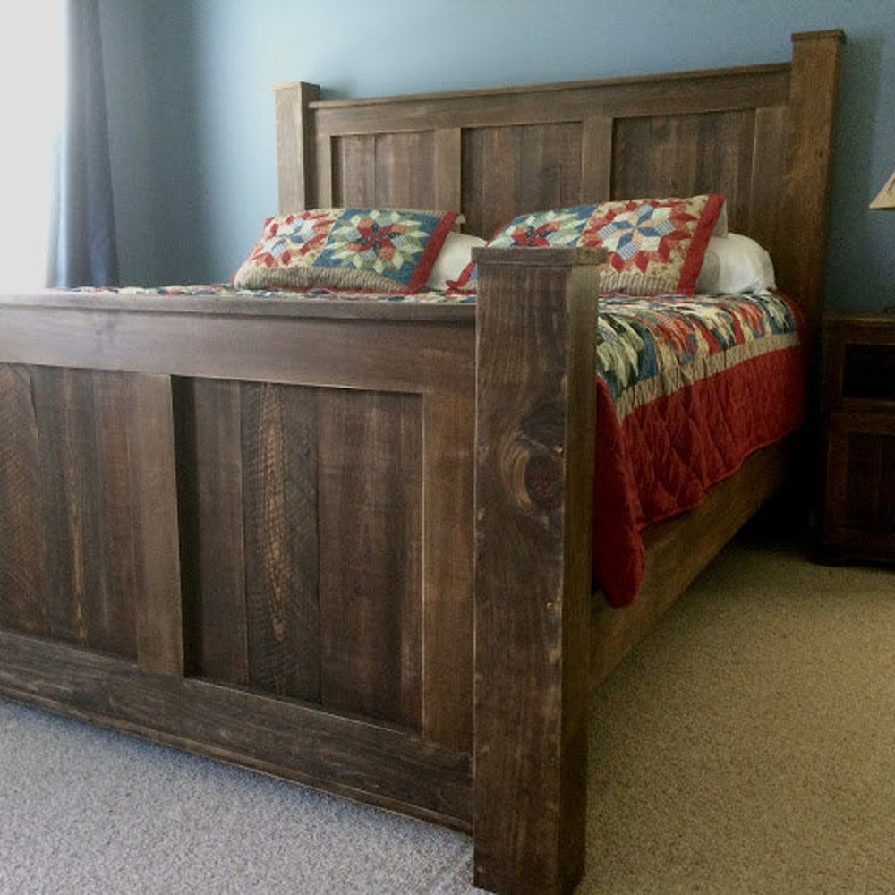 Griffin solid wood bed frame queen size and king size bed - Image 3