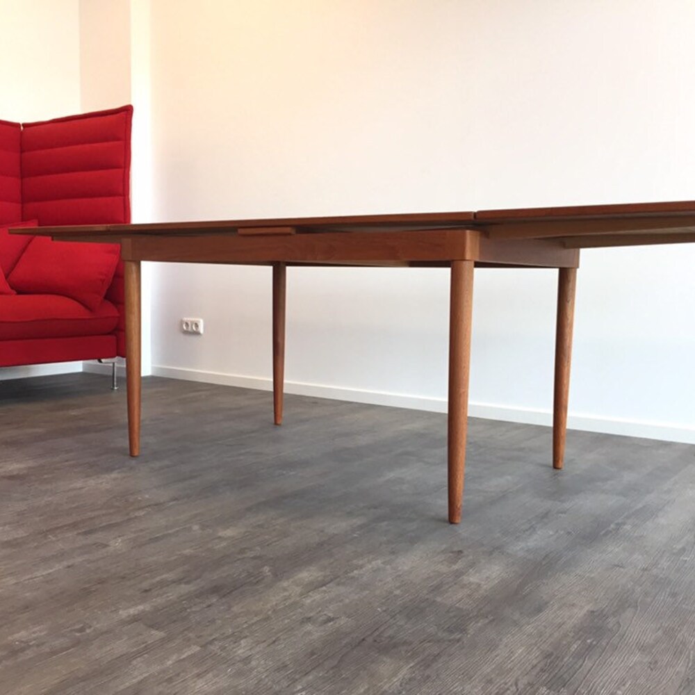 Rare 60s Niels O. Møller J.L. Møller Luxury Teak Dining Table Mid Century Modern Danish Design Table dining table 70s table - Image 5