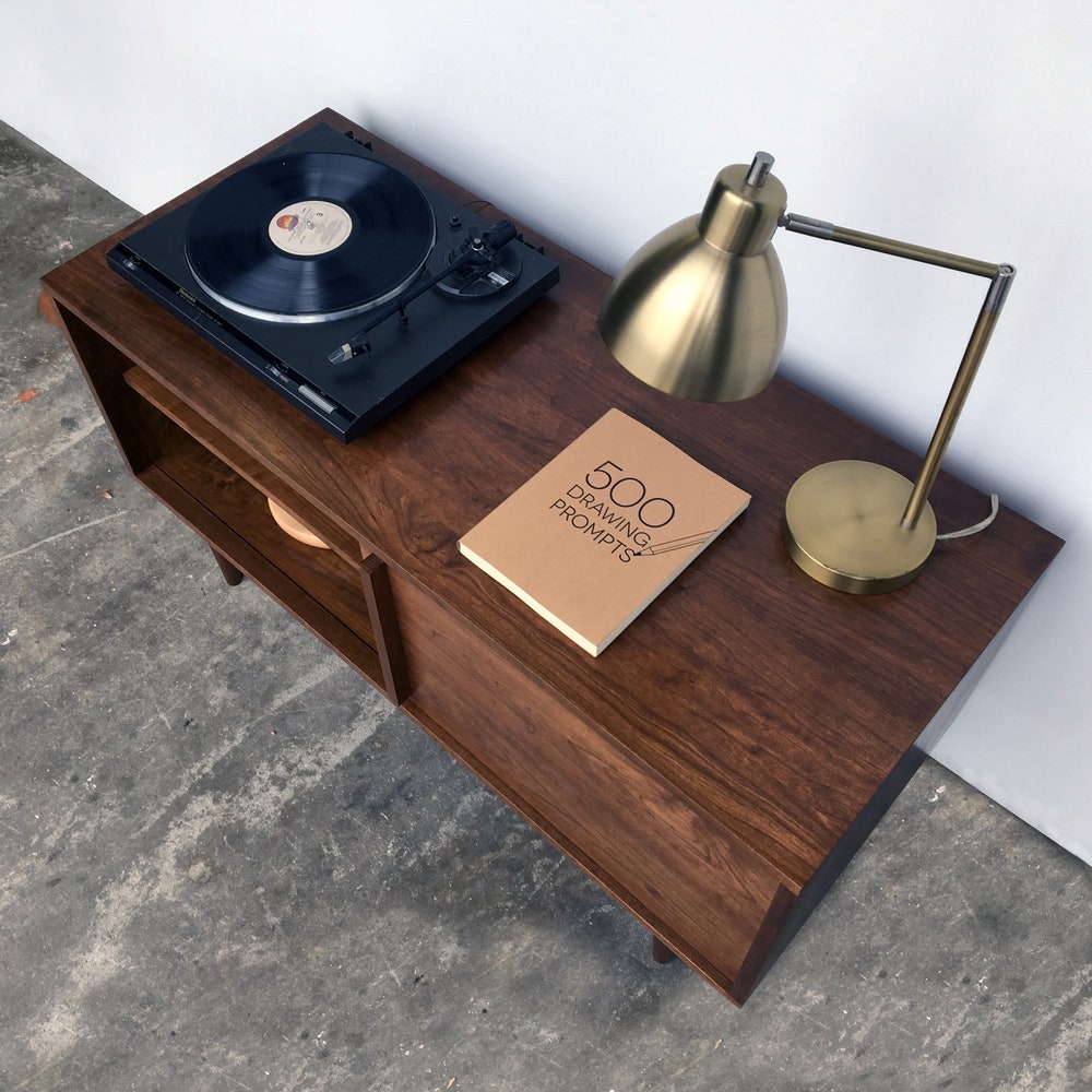 Whitewater Media Console - Solid Cherry - Teak Finish - 45" - In Stock!!! - Image 4