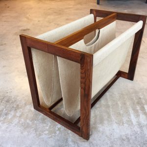 Rare 60s 70s Danish 60s magazine rack Kai Kristiansen Aksel Kjersgaard Mid Century modern design Rosewood Teak