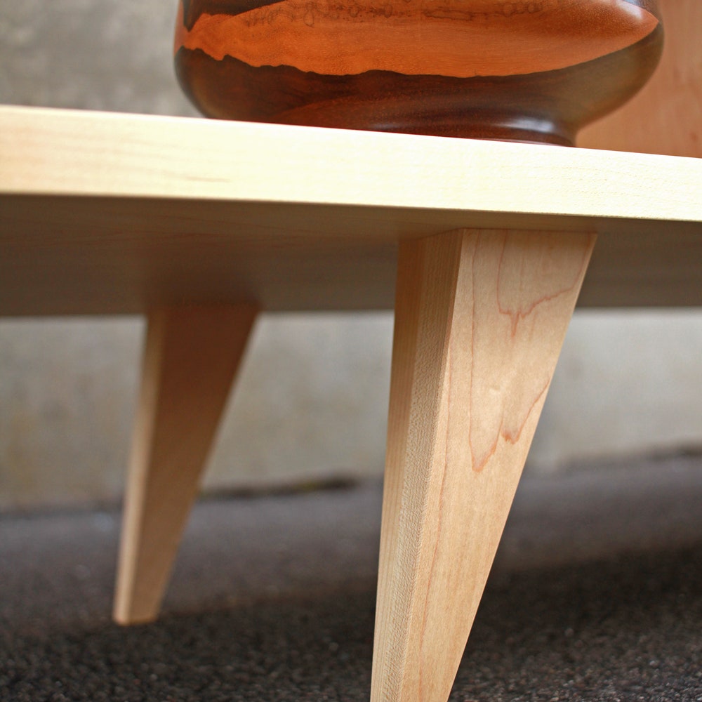 Couzens Vinyl LP Console, 45"W, Bookcase, LP Console, Modern Vinyl Storage, Vinyl Record Storage (Shown in Maple) - Image 5