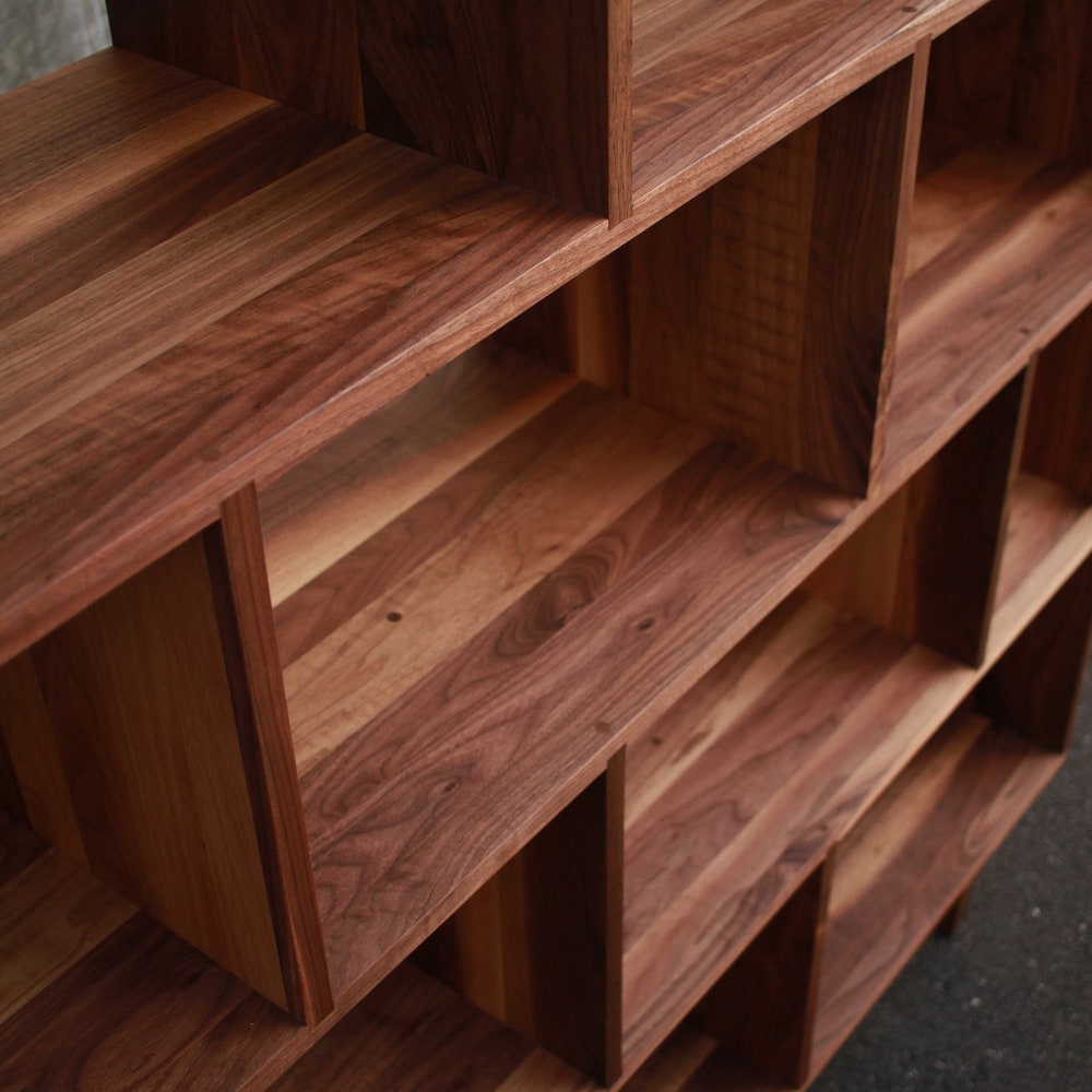 Vissing Vinyl LP Console, Mid-Century Modern LP Bookcase, Modern Vinyl Bookshelf, Record Shelf (Shown in Walnut) - Image 6