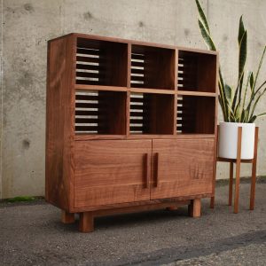 il_1000x1000.2472757727_rrh7.jpg Display Cabinet, Modern Media Storage, Modern Accent Cabinet, Wood Accent Storage Cabinet (Shown in Walnut)