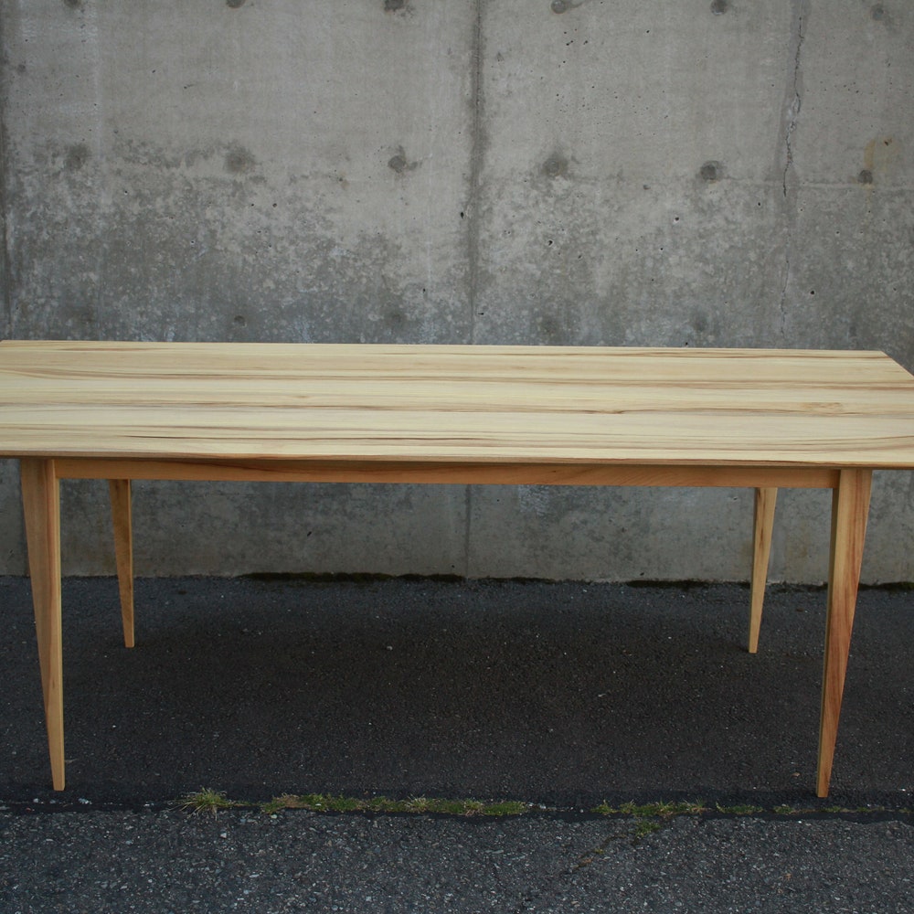 Modern Dining Table, Custom Dining Table, Modern Hardwood Dining Table, Modern Table (Shown in Myrtle) - Image 5