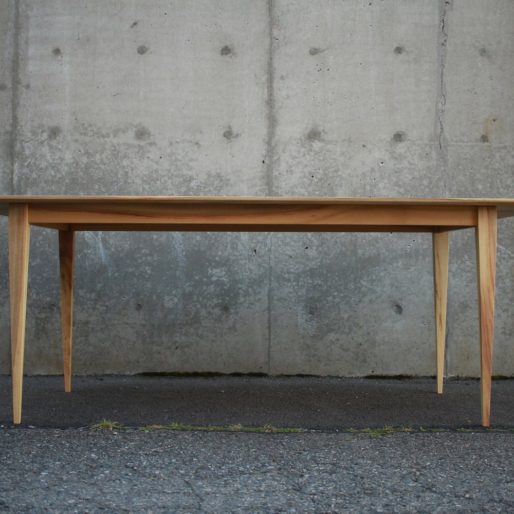 Modern Dining Table, Custom Dining Table, Modern Hardwood Dining Table, Modern Table (Shown in Myrtle) - Image 4