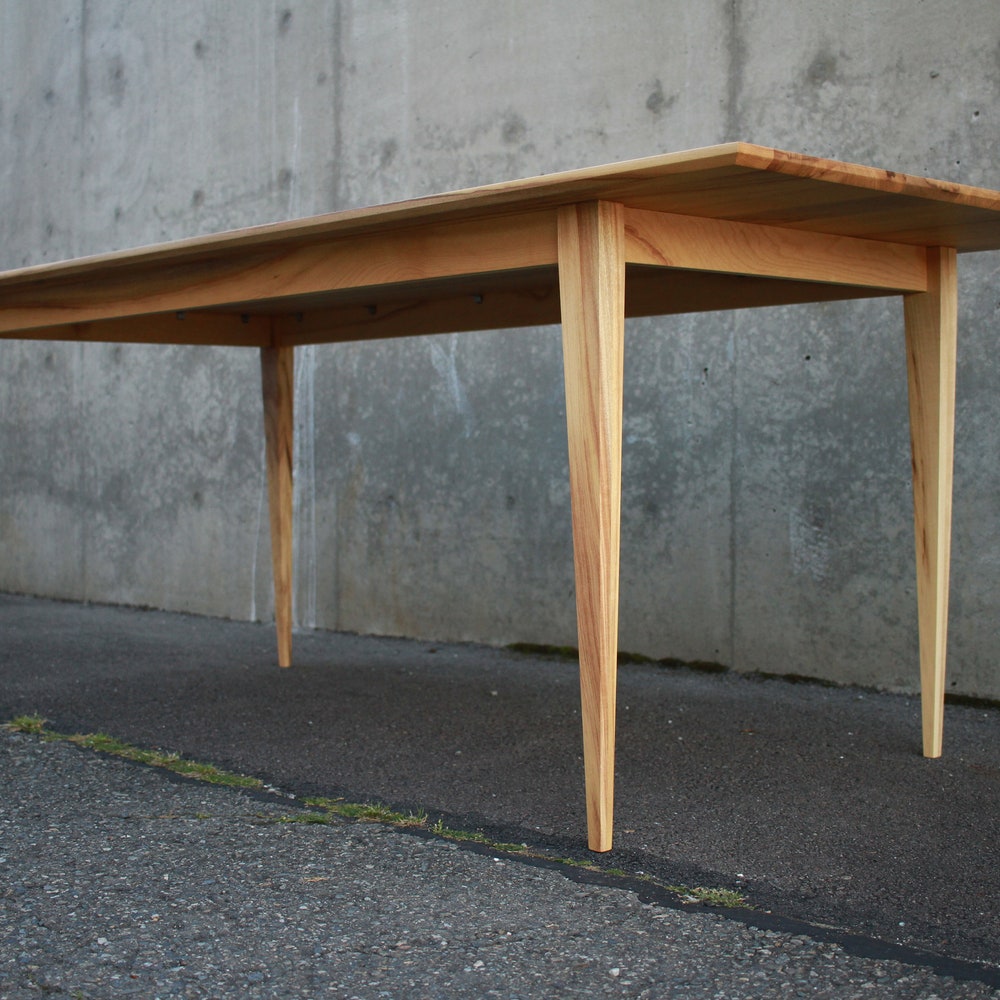 Modern Dining Table, Custom Dining Table, Modern Hardwood Dining Table, Modern Table (Shown in Myrtle) - Image 6