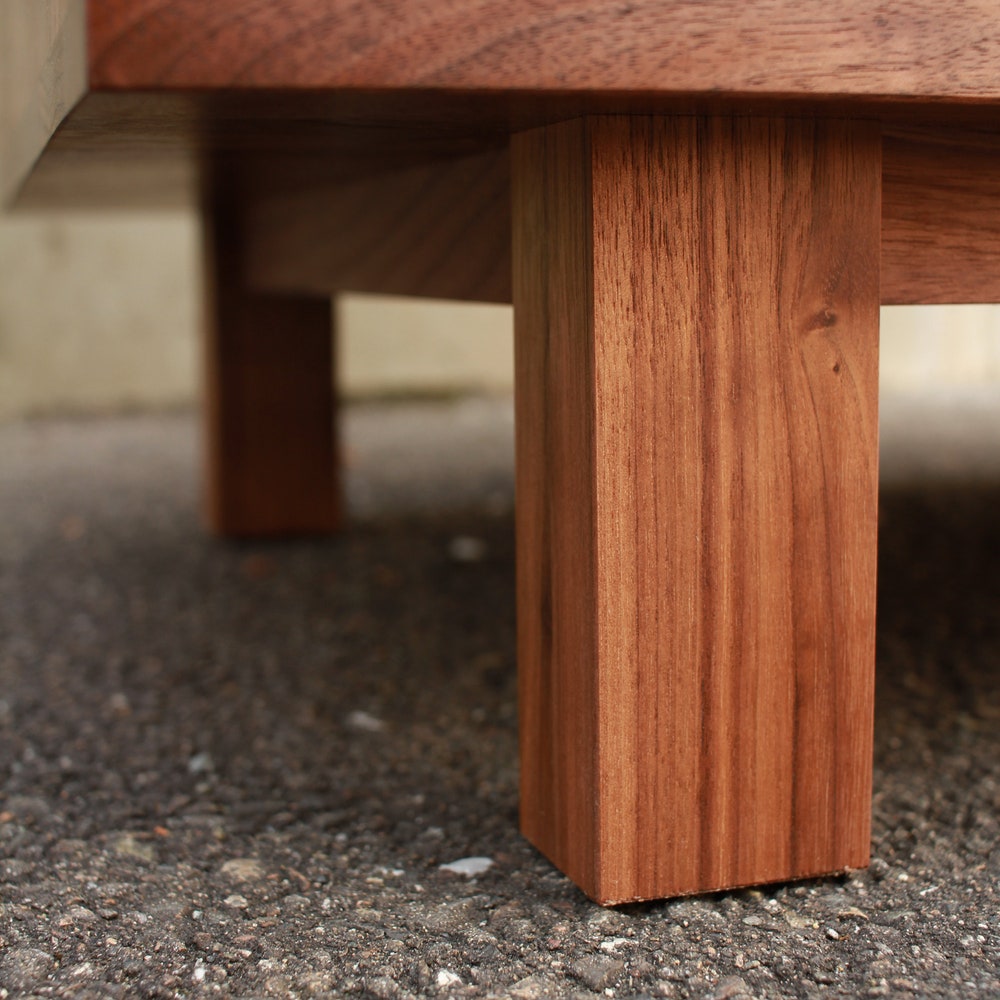 Floor Cabinet, Two Door Accent Cabinet, Modern 2 Door Cabinet, Solid Wood Cabinet with 2 Doors (Shown in Walnut) - Image 5