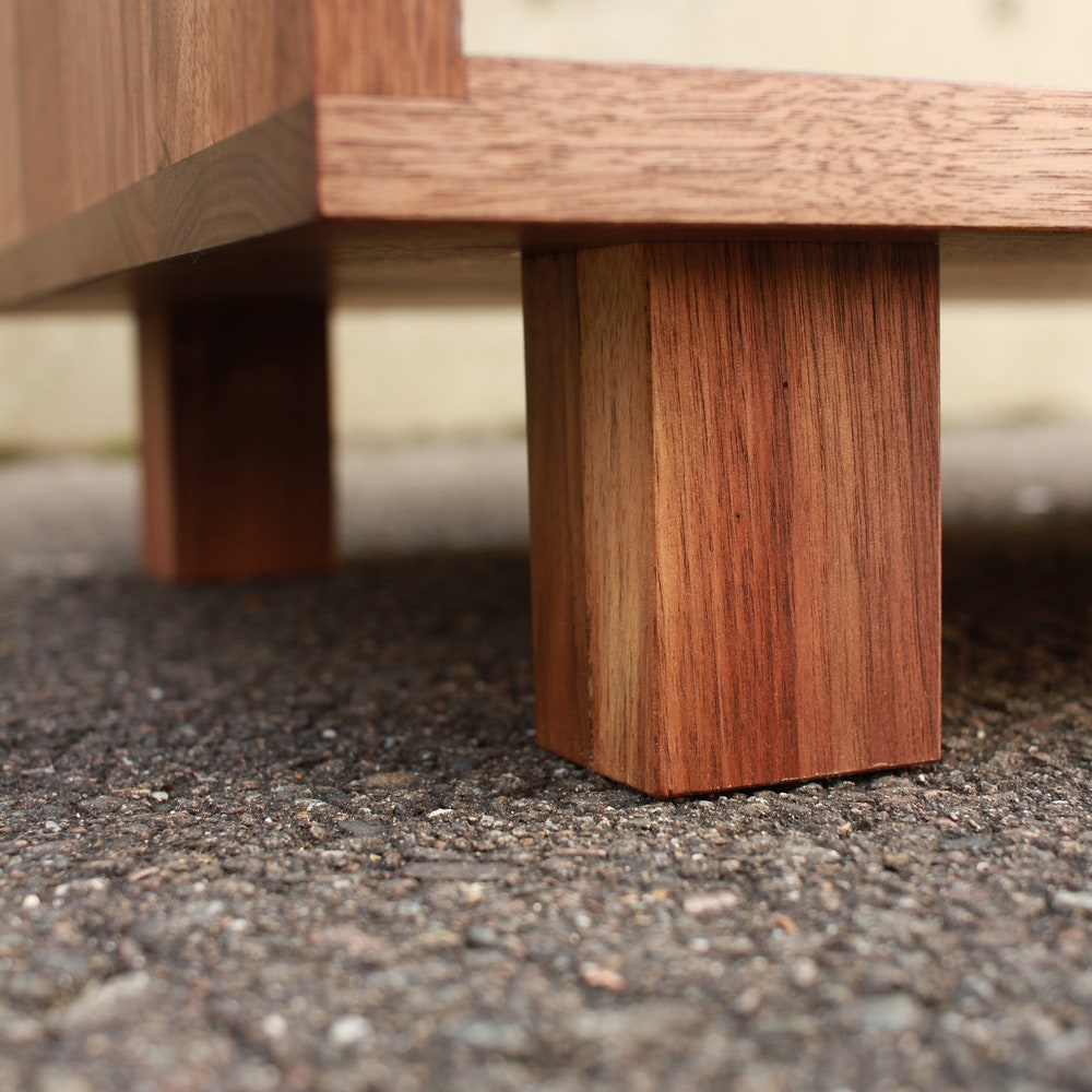 Mullins Vinyl Bookcase, Tall LP Bookshelf, Solid Hardwood Vinyl Bookshelf, Modern Record Shelf (Shown in Walnut) - Image 4