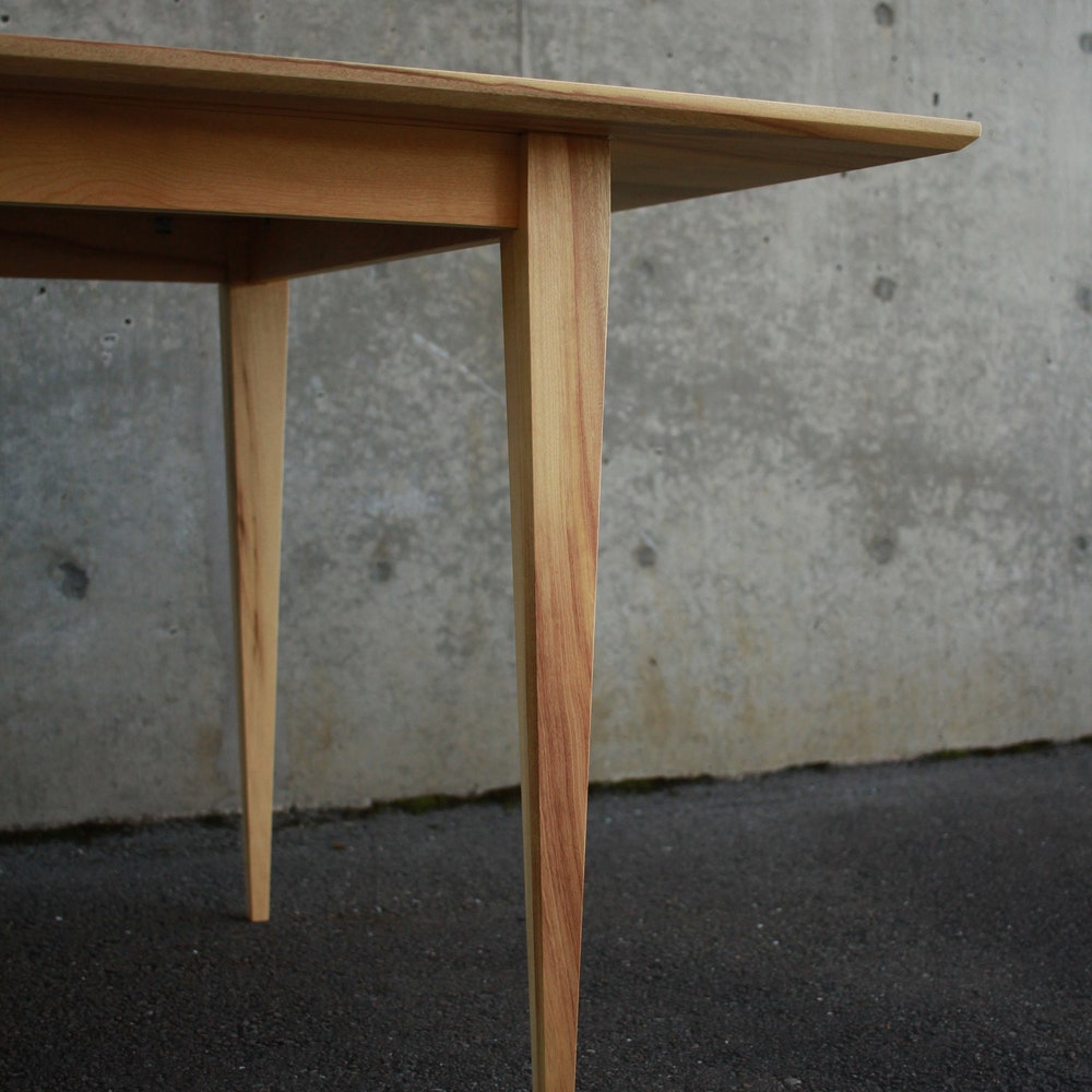 Modern Dining Table, Custom Dining Table, Modern Hardwood Dining Table, Modern Table (Shown in Myrtle) - Image 7