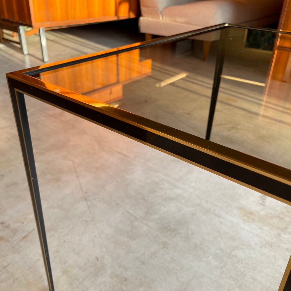 Extremely rare 50s 60s golden black side tables coffee table United workshops Bauhaus tables mid century modern - Image 4