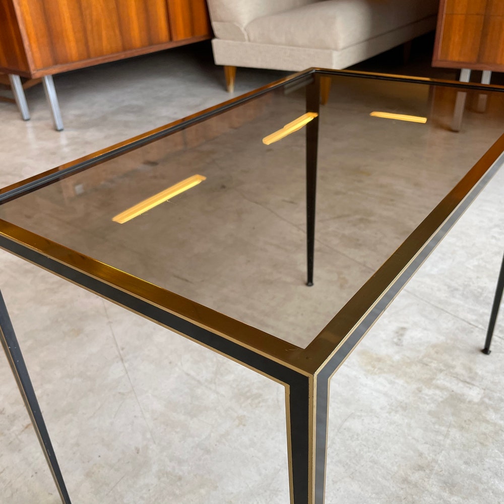 Extremely rare 50s 60s golden black side tables coffee table United workshops Bauhaus tables mid century modern - Image 10