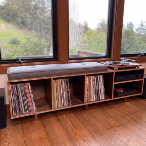 il_1000x1000.2909218305_2mns.jpg Vinyl LP Storage Bench Lo-Fi edition with Amplifier Shelf