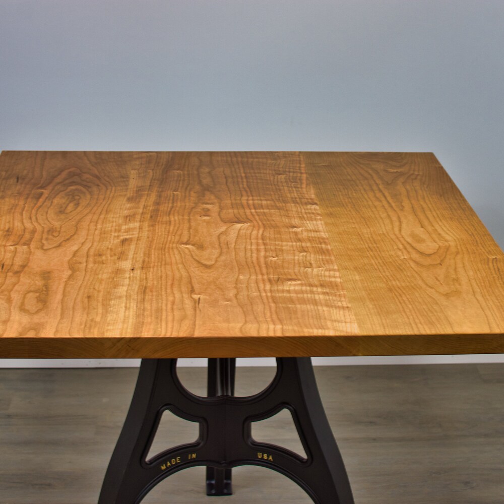 High Top Dining Table, Square Pub Style Table, Counter Height Table, Tall Dining Table, High Dining Table, Pub Height Table, Pedestal - Image 8