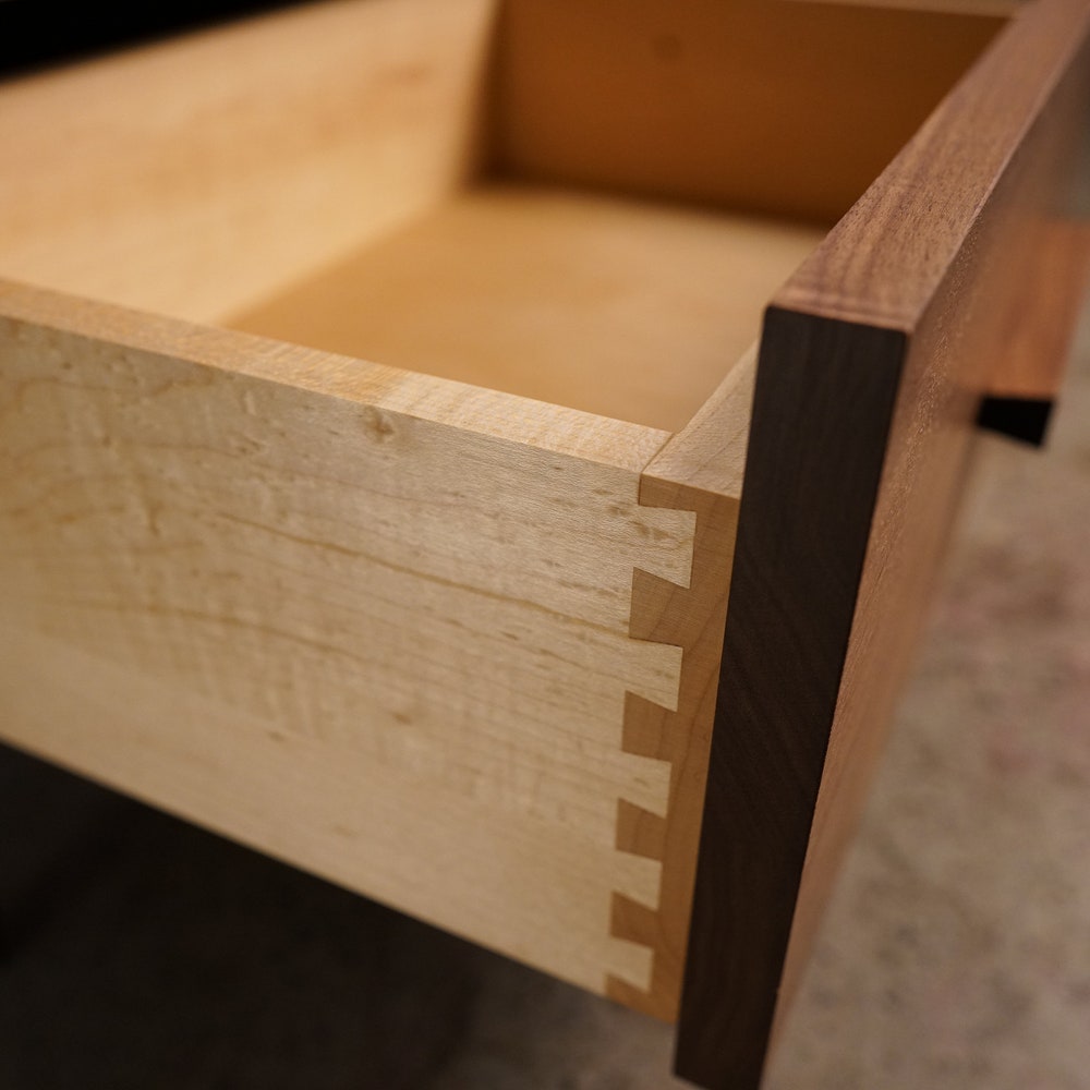 Halfstack Bookcase, 43"H, Modern Storage, Mid-Century Record Storage, Vinyl LP Storage (Shown in Walnut) - Image 4