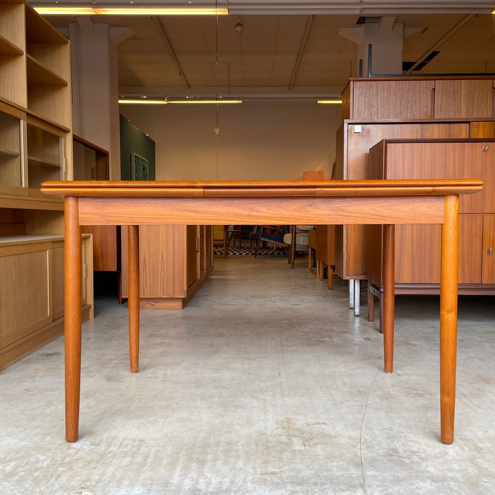 60s Danish modern Teak Dining Table Dining table Mid Century Table Design - Image 3