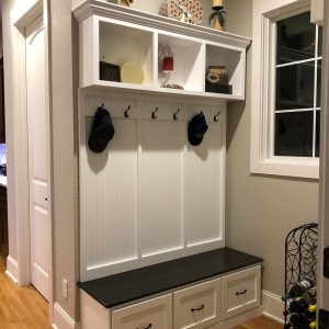 il_1000x1000.3358342196_knau.jpg New York Style Mudroom Bench | 3-Section Entryway Organizer with Shoe & Coat Storage | Custom Hall Tree | Farmhouse Entry Bench