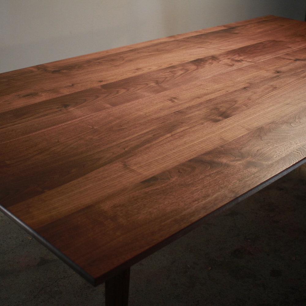 Harwala Dining Table, Mid-Century Dining Table, Modern Solid Wood Dining Table (Shown in Walnut) - Image 4