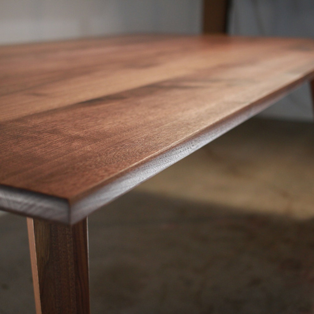 Harwala Dining Table, Mid-Century Dining Table, Modern Solid Wood Dining Table (Shown in Walnut) - Image 3
