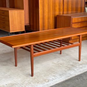 60s teak coffee table Grete Jalk denmark Mid Century Design Coffee Table Side Table Vintage Coffee Table