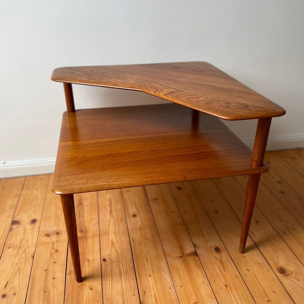 Rare! 60s teak coffee table France & son denmark Hvidt Orla Mid Century Design Coffee Table Side Table Vintage - Image 5