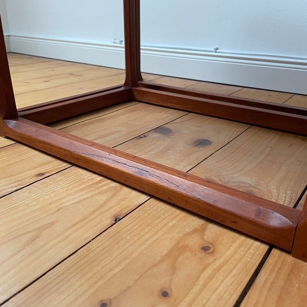 Minimalistic 60s 70s Retro Danish Teak 60s Coffee table Kai Kristiansen Aksel Kjersgaard Mid Century Nesting table - Image 6