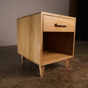 il_1000x1000.3625637213_89r6.jpg Howe Nightstand, Mid Century Nightstand with Drawer, Solid Hardwood Modern Side Table (Shown in White Oak)