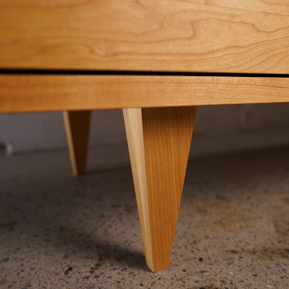 Danish Modern Console, Mid-Century Modern Credenza, Modern Sideboard, Solid Wood Sideboard (Shown in Cherry) - Image 4