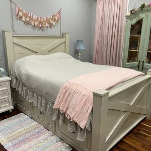 il_1000x1000.3767491160_50jb.jpg Ohio Handmade Wood Bed Frame with Drawers | King & Queen Size | Rustic Platform Bed | Solid Wood Bed | Farmhouse Bedroom Furniture