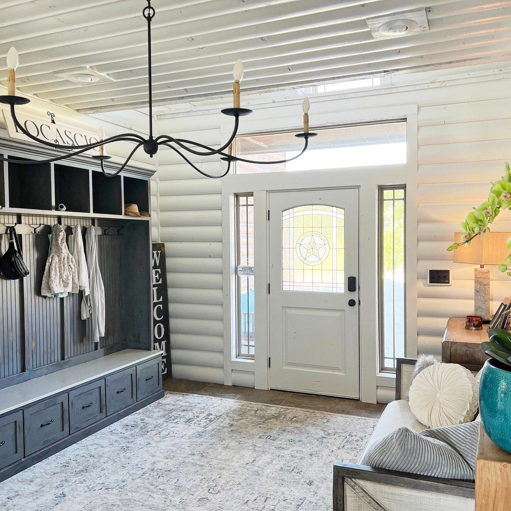 Georgia Mudroom Locker Bench | Shoe Storage | Hall Tree | Coat Rack | Entryway Furniture (5 section) - Image 4