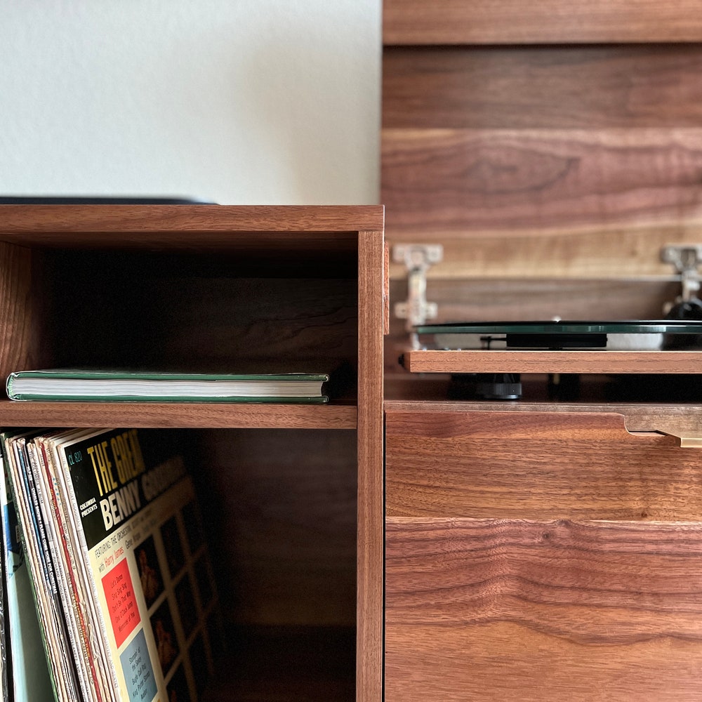 The Sinatra | Solid Wood | Mid-Century Modern Record Console - Image 9