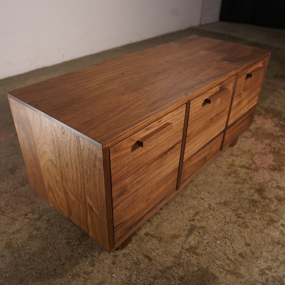Clarkson Drawer Bench, 40"W, Modern Bench, Foyer Bench Storage, Mid Century Inspired, PNW Made (Shown in Walnut) - Image 2