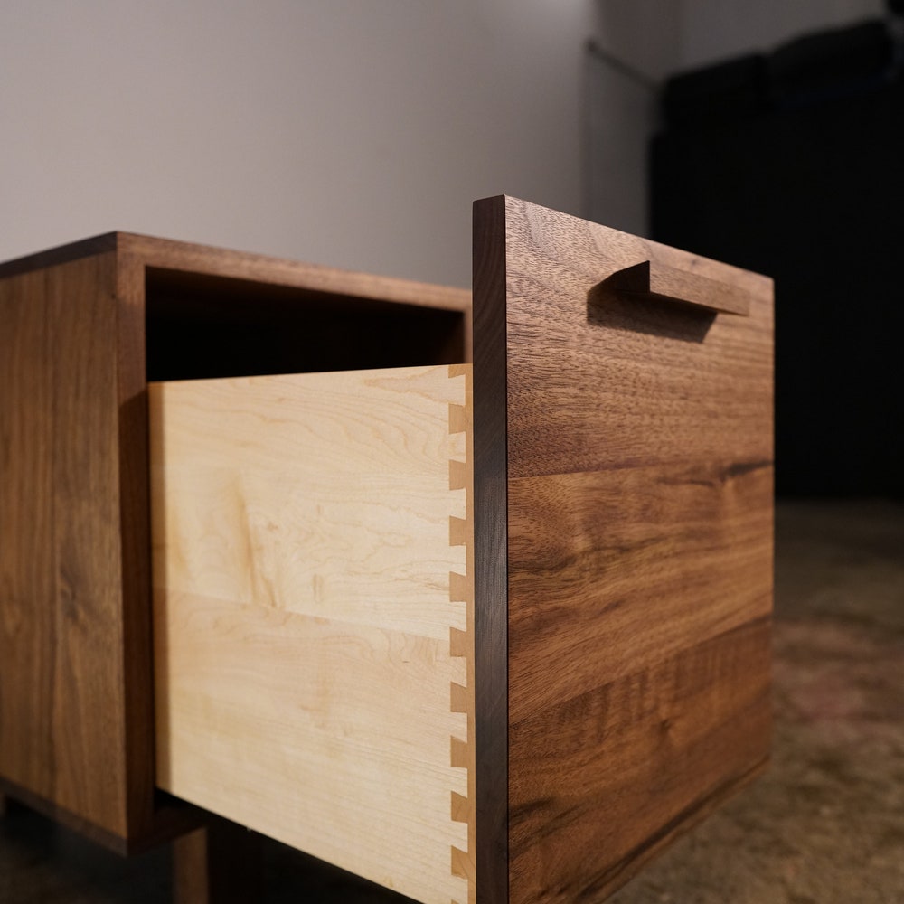 Clarkson Drawer Bench, 40"W, Modern Bench, Foyer Bench Storage, Mid Century Inspired, PNW Made (Shown in Walnut) - Image 5