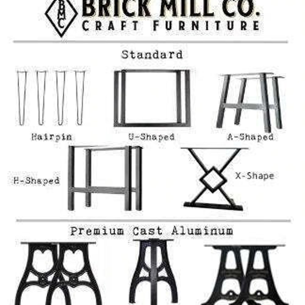 Walnut Dining Table with Metal Post Legs, Rustic Kitchen Table, Solid Wood, Wooden Dining Table, Mid Century, Farmhouse, Dine Table - Image 9