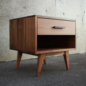 il_1000x1000.4153292520_kxkt.jpg Moline Nightstand, Mid Century Nightstand with Drawer, Solid Hardwood Modern Side Table (Shown in Walnut)
