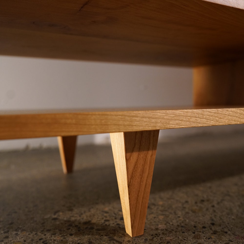 Braca Media Console, Mid Century Modern Sideboard, Solid Wood Modern Credenza, Domestic Hardwood (Shown in Madrone) - Image 6