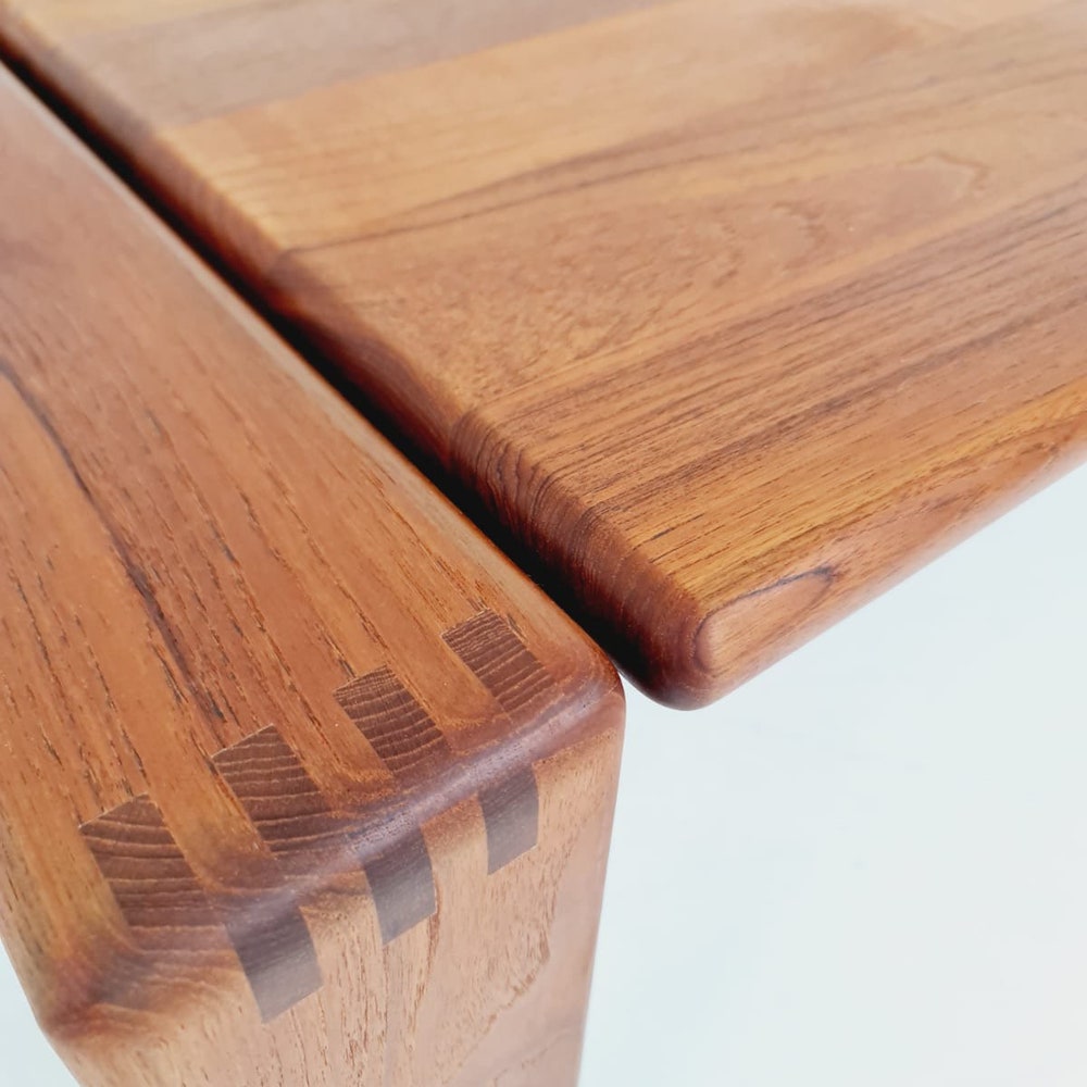 Rare Danish solid teak coffee table by EMC Møbler, 1960s - Image 3