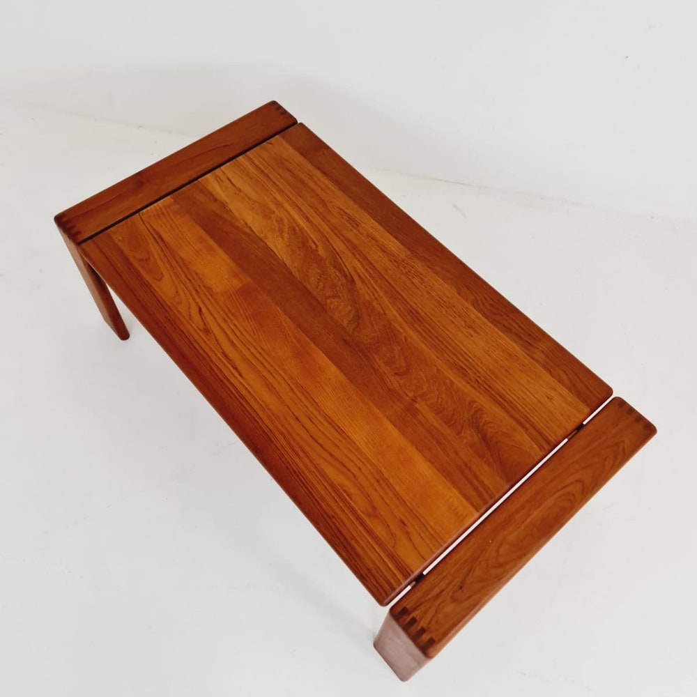 Rare Danish solid teak coffee table by EMC Møbler, 1960s - Image 4