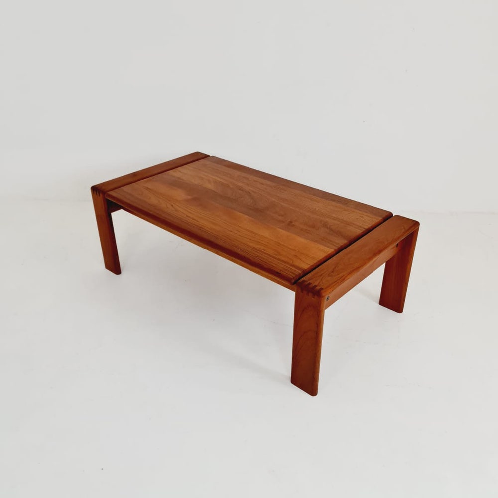 Rare Danish solid teak coffee table by EMC Møbler, 1960s - Image 6