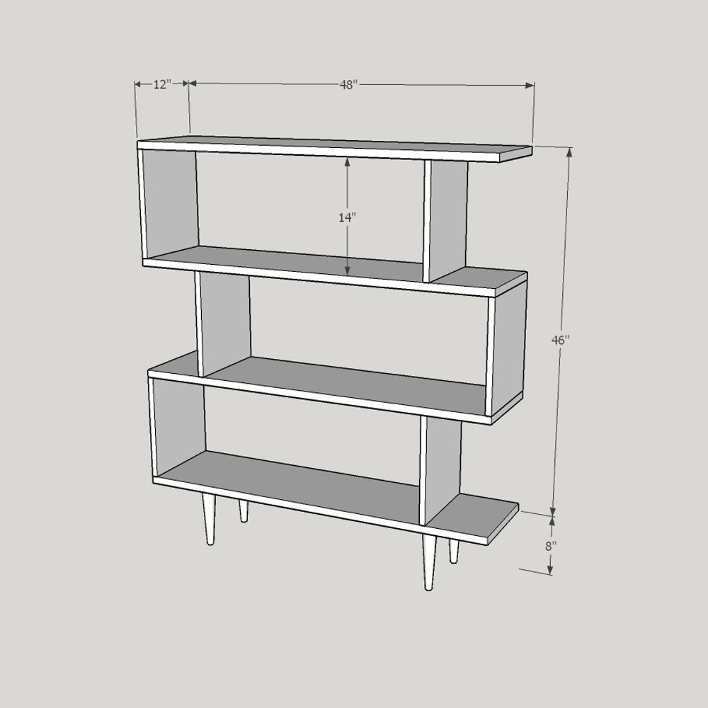 Oxelaand Multilevel Bookcase - Solid Cherry - Teak Finish - In Stock! - Image 2