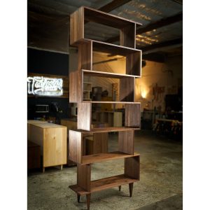 il_1000x1000.4641821307_psoz.jpg Omni OFFSTACK Bookcase, Mid-Century Modern Bookcase, Modern Vinyl LP Storage, Geometric Shelf (Shown in Walnut)